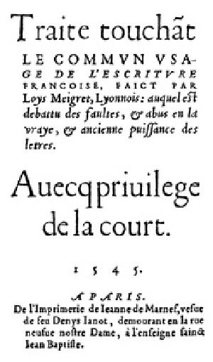 [Gutenberg 41099] • Traité touchant le commun usage de l'escriture françoise